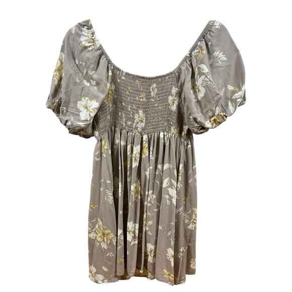 Babydoll Puff Sleeve Floral Dress Sz S Cottagecore Milkmaid USA Hashtag In Trend - Picture 10 of 16